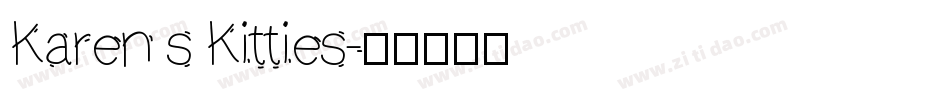 Karen s Kitties字体转换